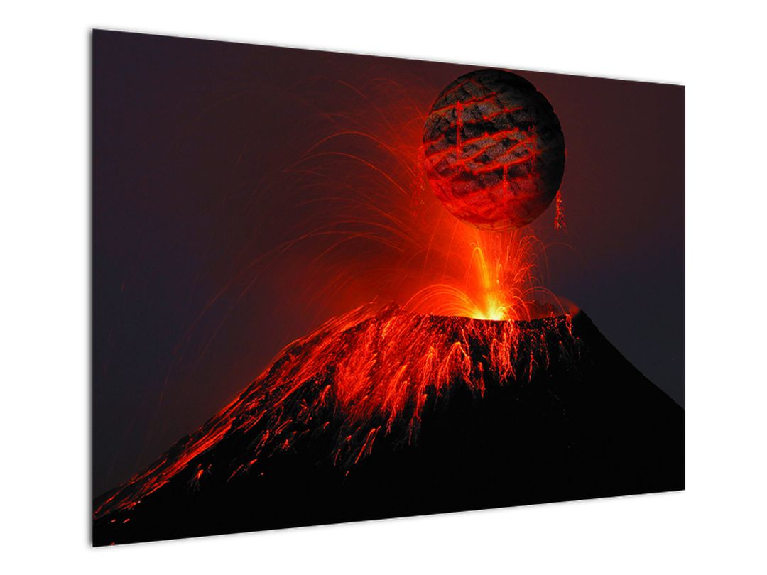 Obraz vulkánu (V020642V10070)