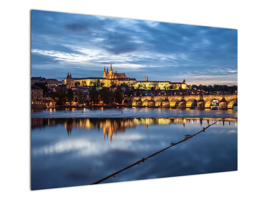Obraz Pražského hradu a Karlova mostu (V020970V10070)