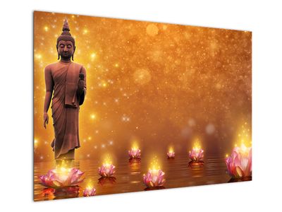 Obraz - Budda w złotym blasku