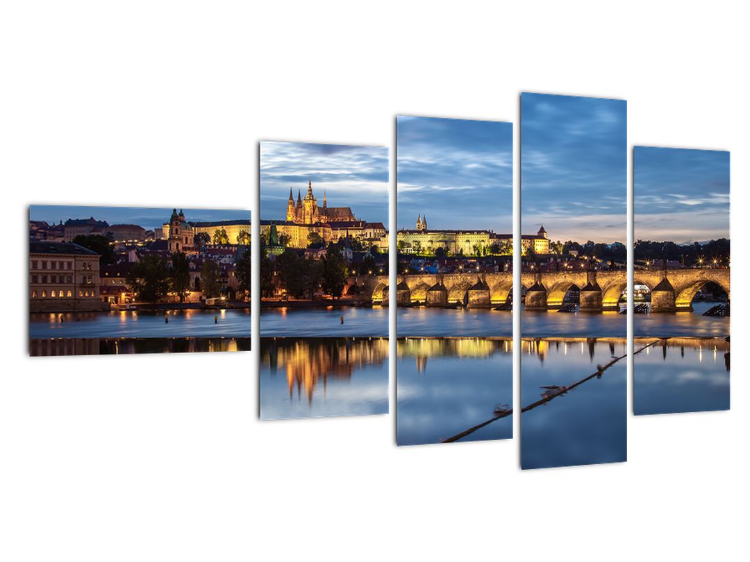 Obraz Pražského hradu a Karlova mostu (V020970V11060)