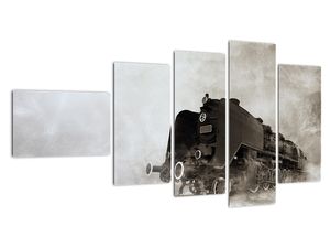 Obraz - Vlak v hmle