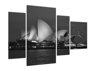 Tablou cu Opera din Sydney (cu ceas)
