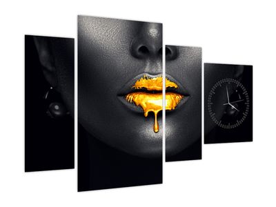 Kép - Női ajkak (órával)