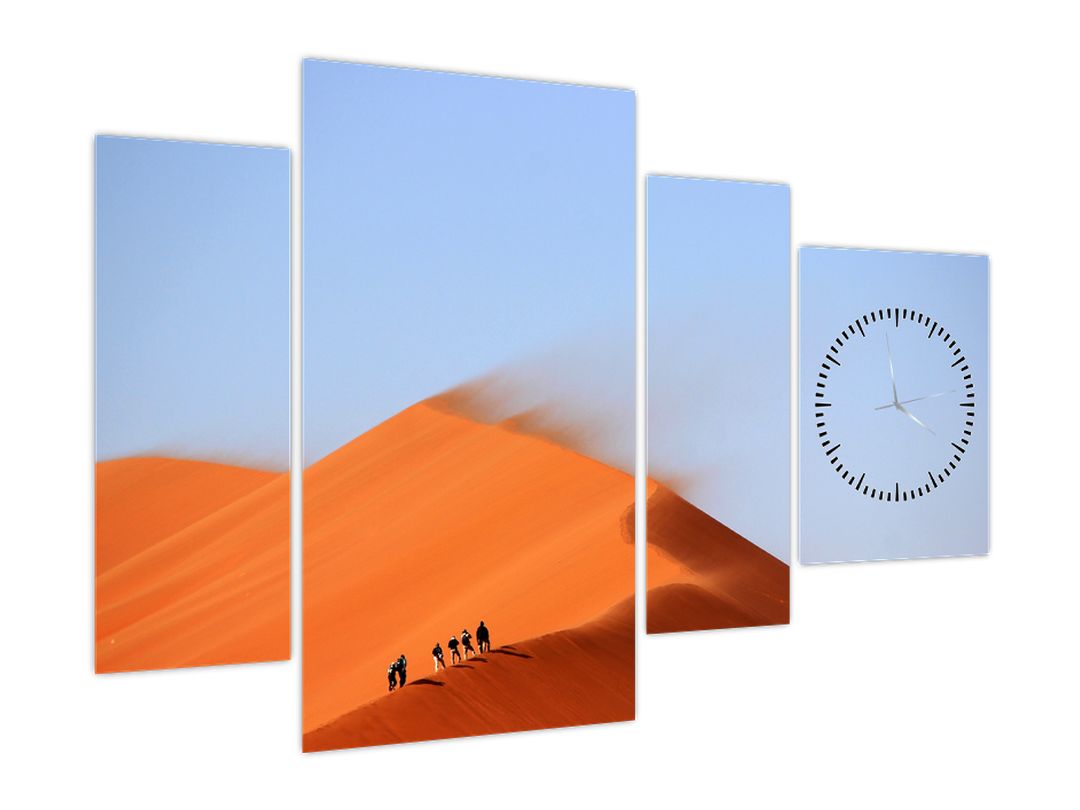 Obraz písečné pouště (s hodinami) (V022729V11075C)