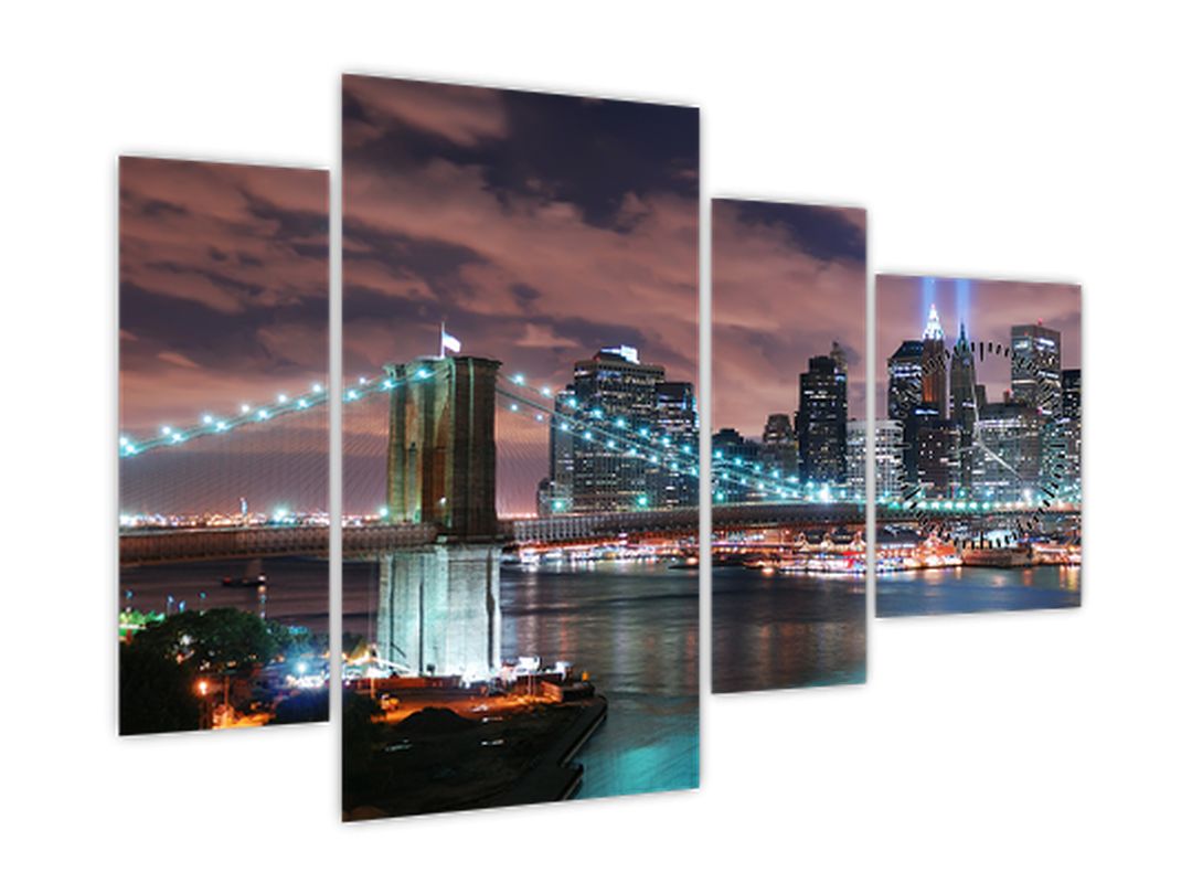 Obraz - New York, Manhattan (s hodinami) (V022750V11075C)