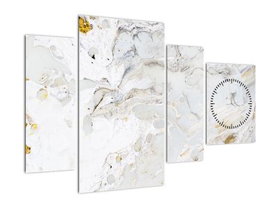 Slika - Oljni papir z motivom marmorja (sa satom)