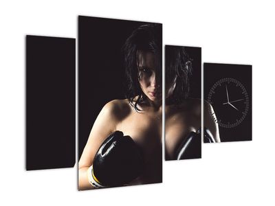 Tablou - Femeie boxer (cu ceas)