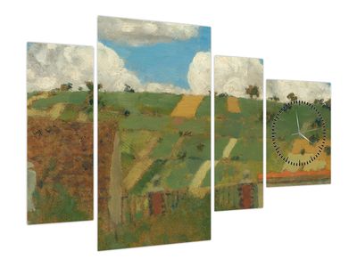 Obraz - Edouard Vuillard, Landscape of the Ile de France, reprodukcje (z zegarem)