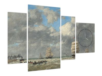 Obraz - Eugène Boudin, Le Havre, reprodukcje (z zegarem)