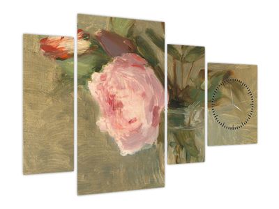 Obraz - Berthe Morisot, Peonies, reprodukcje (z zegarem)