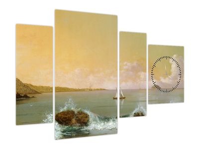 Obraz - Martin Johnson Heade, Rio de Janeiro Bay, reprodukcje (z zegarem)