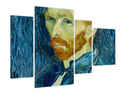 Obraz - Vincent van Gogh, Self-Portrait, reprodukcje (z zegarem)