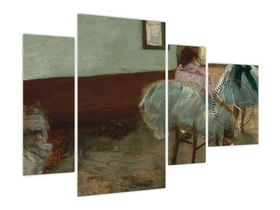 Obraz - Edgar Degas, The Dance Lesson, reprodukcje (z zegarem)