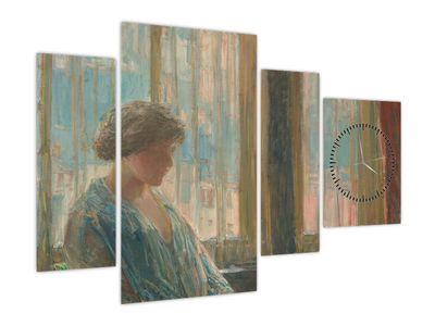 Obraz - Childe Hassam, The New York Window, reprodukcje (z zegarem)