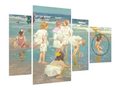 Obraz - Edward Henry Potthast, A Holiday, reprodukce (s hodinami)