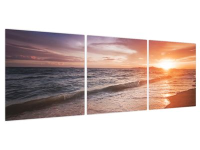 Bild auf Leinwand - Sonnenuntergang in Thailand