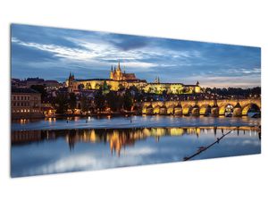 Obraz Pražského hradu a Karlova mostu