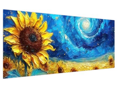 Bild auf Leinwand - Sonnenblumen malen