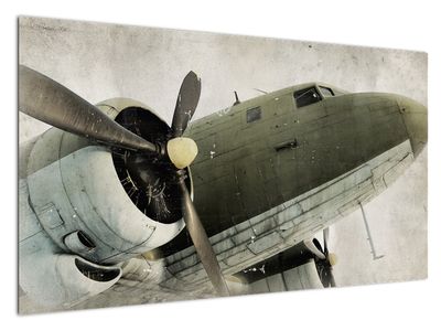 Tablou - Avion vechi cu elice