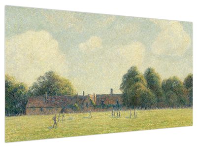 Obraz - Camille Pissarro, Hampton Court Green, reprodukcia