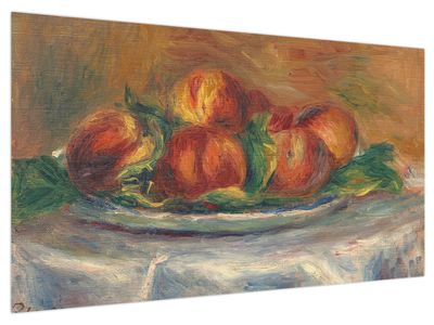 Bild auf Leinwand - Auguste Renoir, Peaches on a  Plate, Reproduktionen