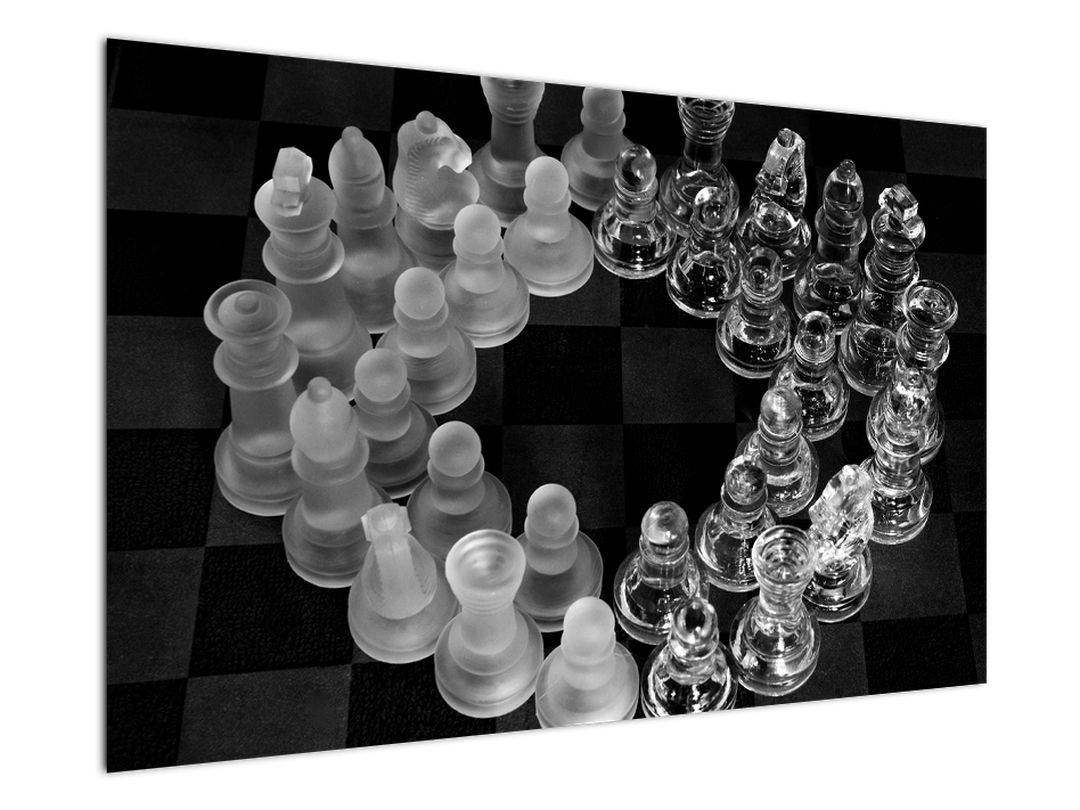 Obraz - černobílé šachy (V020598V12080)