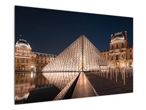 Slika - Louvre ponoči