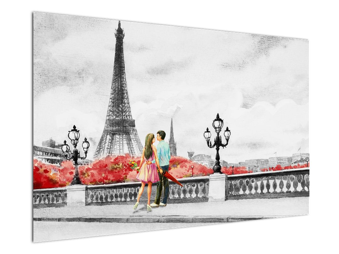 Tablou îndrăgostiții în Paris (V022029V12080)