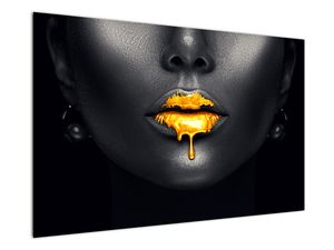 Schilderij - Vrouwelijke lippen
