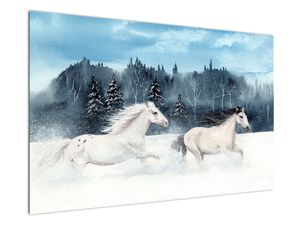 Tablou cu caii pictați