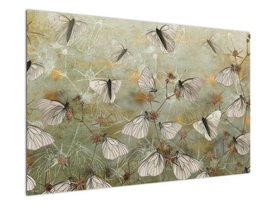 Schilderij - Vintage vlinders