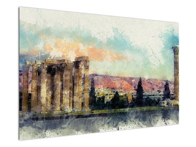 Schilderij - Akropolis, Athene, Griekenland