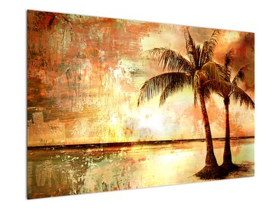 Kép - pálmafák a tengerparton