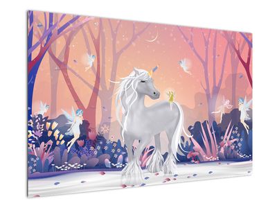 Tablou - Unicorn în pădurea fermecată