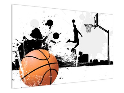 Schilderij - Basketbalspeler