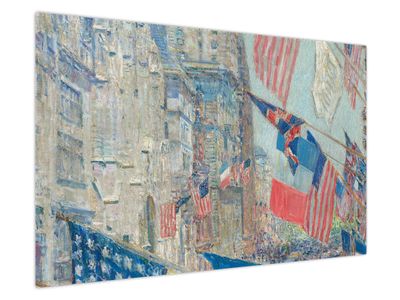 Schilderij - Childe Hassam, Allies day, reproducties