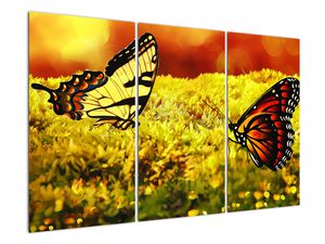Schilderij - Vlinders