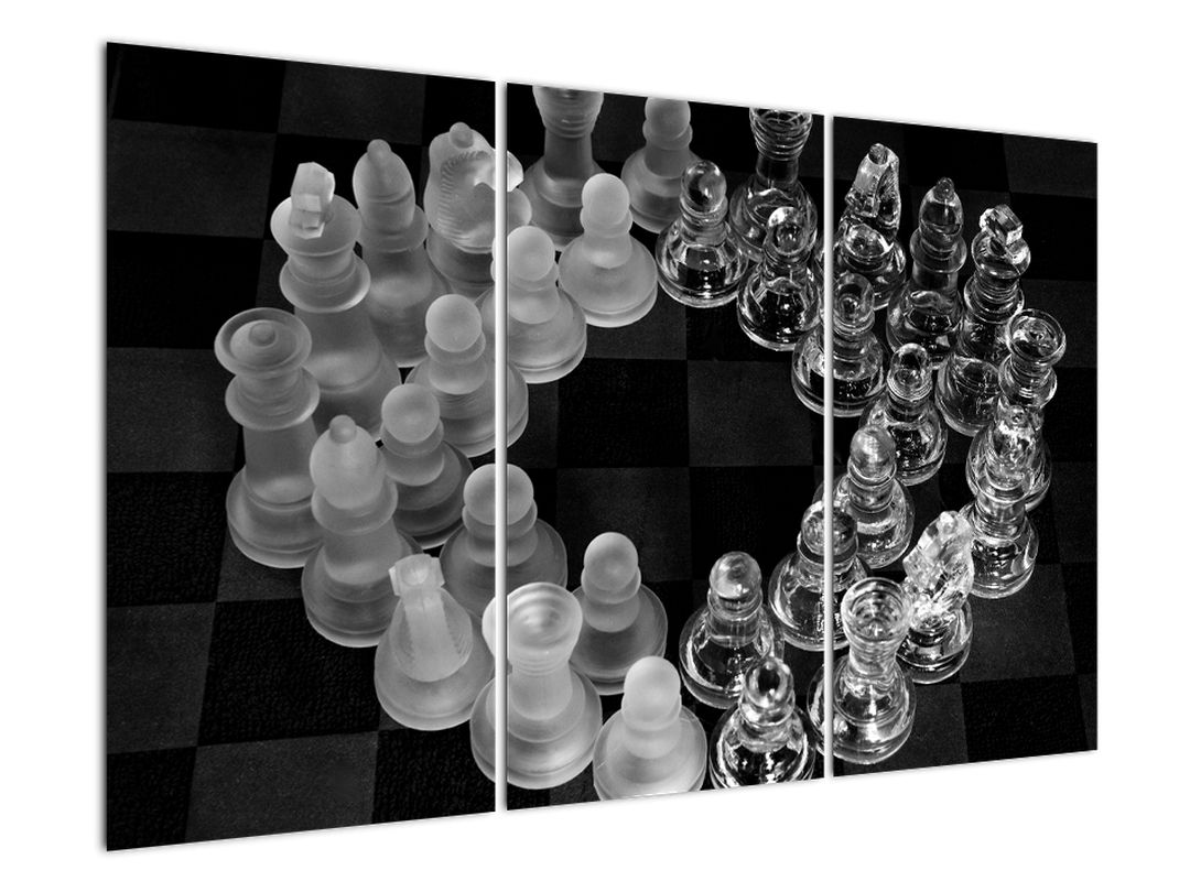 Obraz - černobílé šachy (V020598V120803PCS)