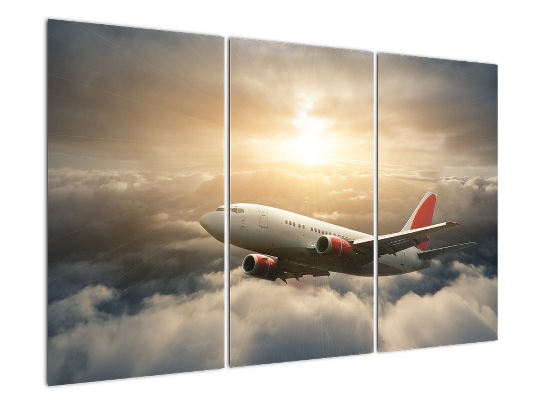 Obraz -  Letadlo v oblacích (V022327V120803PCS)