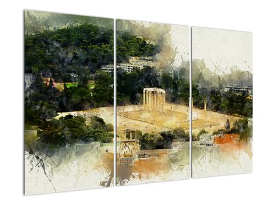 Obraz - Chrám Dia, Atény, Grécko