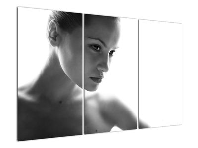 Kép - fekete-fehér portré egy nőről