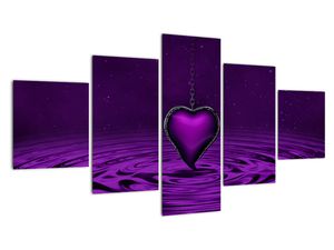 Tablou ci inima violetă