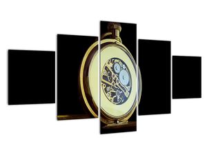 Obraz zlatých vreckových hodiniek