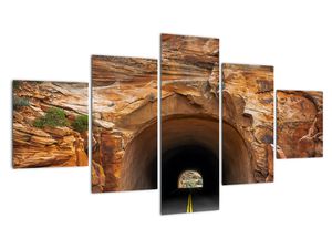 Obraz - tunel v skale