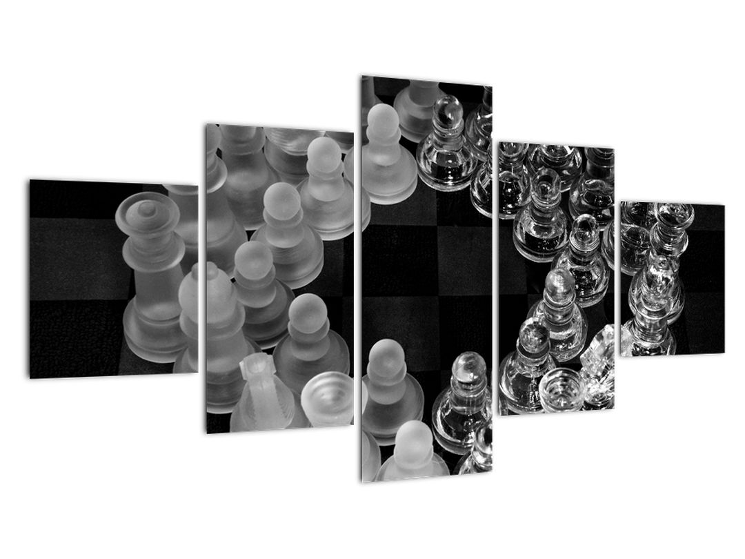 Obraz - černobílé šachy (V020598V12570)