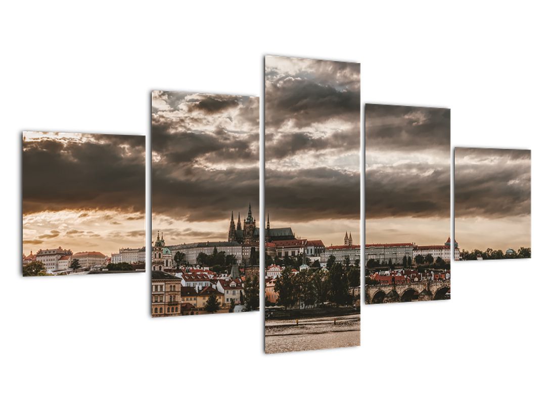 Obraz Pražského hradu v šeru (V020608V12570)