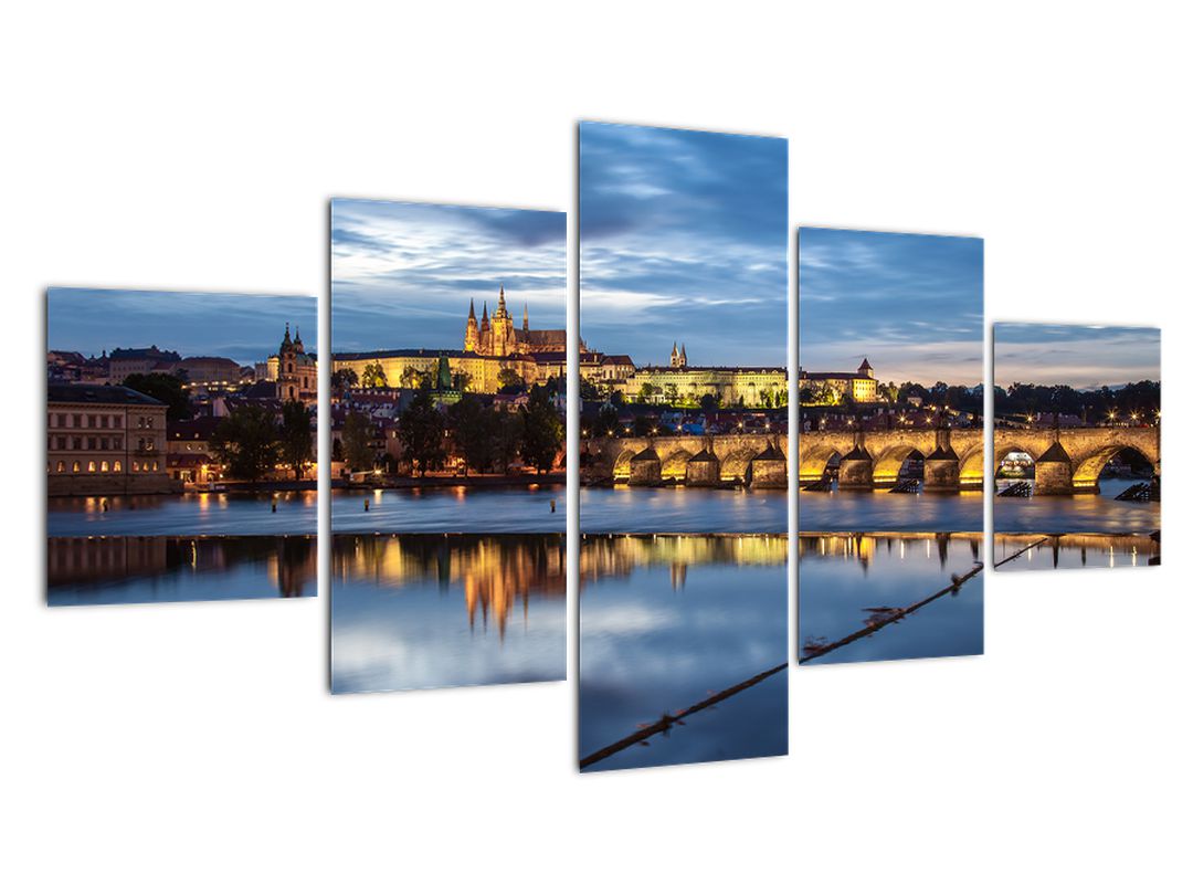 Obraz Pražského hradu a Karlova mostu (V020970V12570)