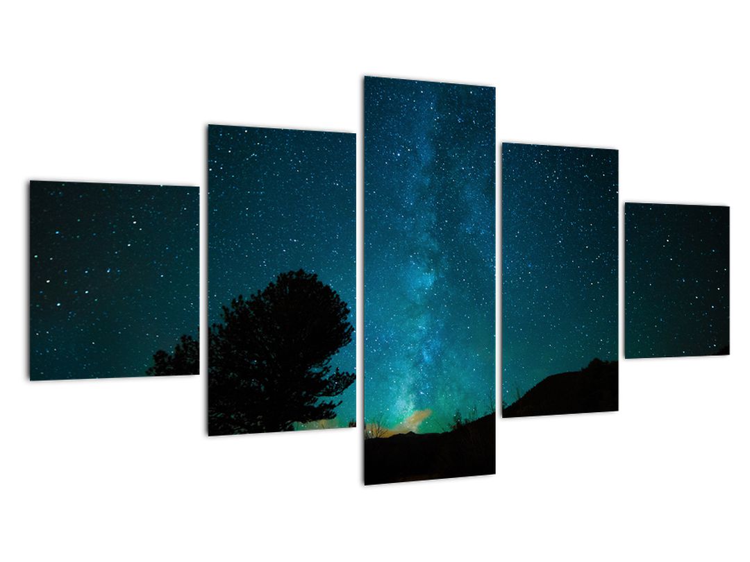 Obraz noční oblohy s hvězdami (V021100V12570)