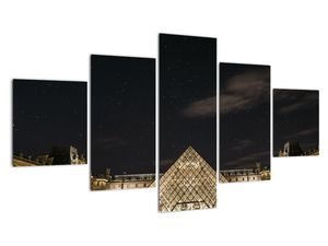 Tablou - Louvre nocturn