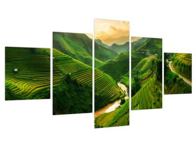 Bild auf Leinwand - Mu Cang Chai Reisterrassen